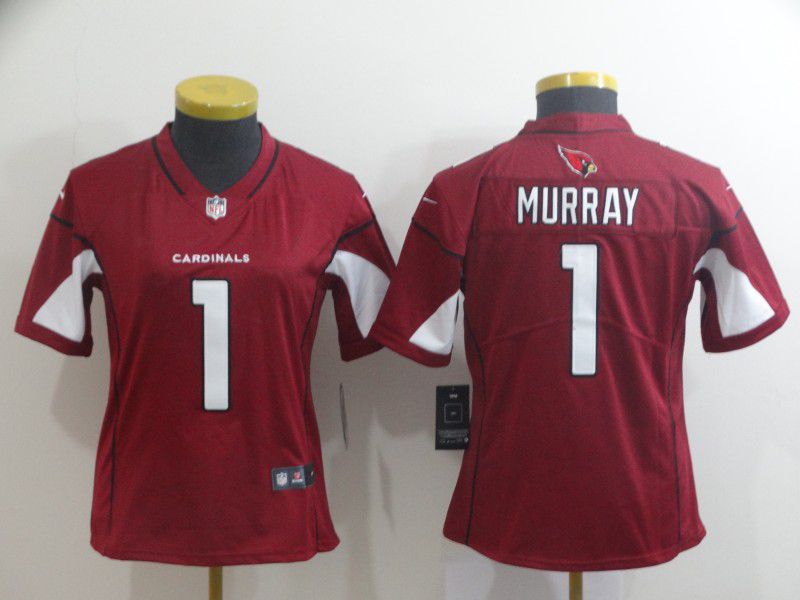 Women Arizona Cardinals #1 Murray Red Nike Vapor Untouchable NFL Jerseys->women nfl jersey->Women Jersey